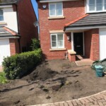 garden before picture Tree planting and pruning work completed in Southport garden